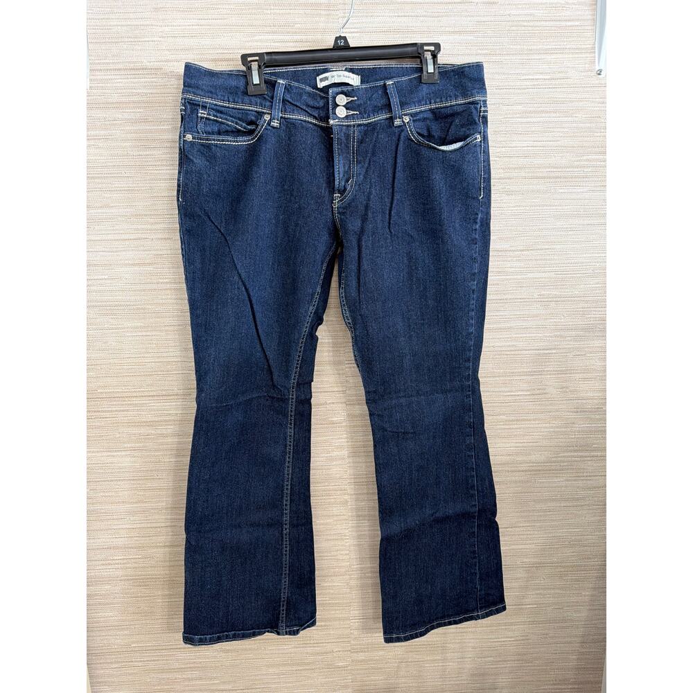 Levi's Women's Straight Leg Jeans in Dark Blue Denim